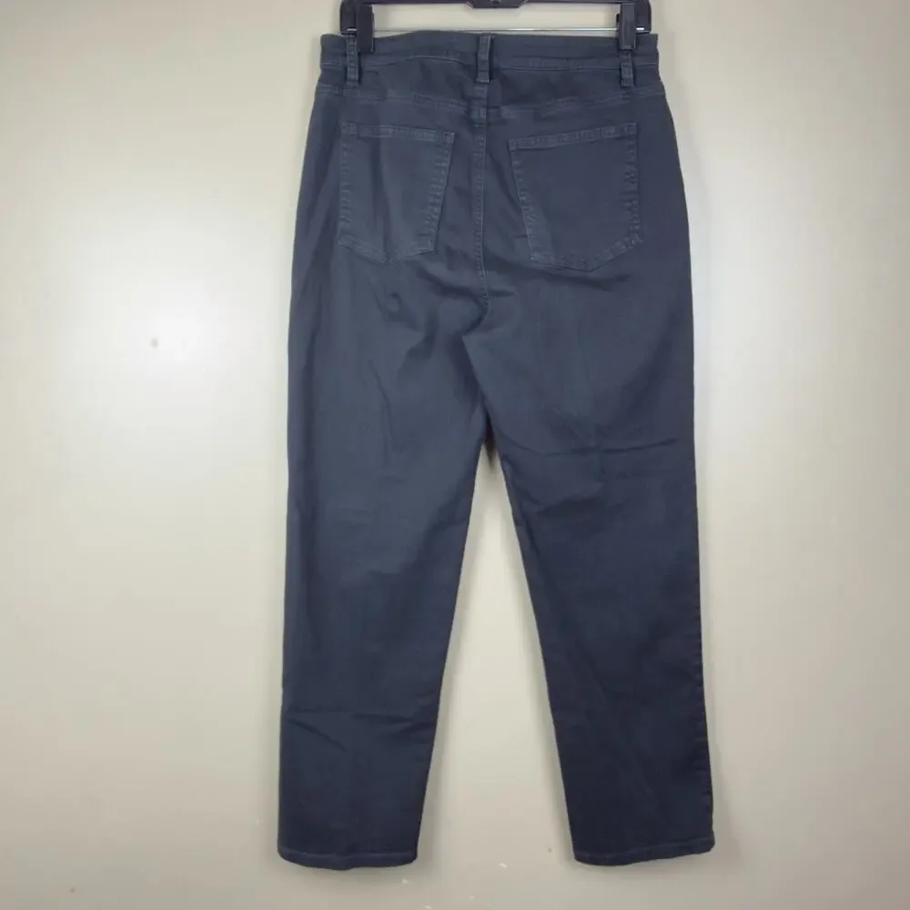 Eileen Fisher Women’s High-Waist Slim Leg Jeans Dark Gray – Size 8 - Picture 6 of 11
